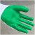 绿色软胶片防滑防水耐磨耐用钢筋工工地建筑用劳保 24双升力胶片手套 L
