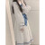 茵蓝彩（YINLANCAI）日系甜美温柔海军领连衣裙女学生夏季新款学院风蝴蝶结设计连衣裙 白色 L
