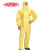 杜邦Tychem2000 C级带帽连体耐多种高浓度化学耐腐蚀酸碱隔离衣 黄色 L码