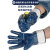 手套工作劳保耐磨防油胶皮防滑防水耐油帆布浸胶加油站防护 QS耐油罗口手套6双