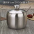 滨康  不锈钢调味罐304厨房用具单个带勺调味罐装盐罐辣椒油罐