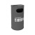 工业风复古垃圾桶营地创意健身房烟灰个性油桶可乐罐户外商用大号 黑70cm高