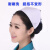护士帽女白色蓝色圆帽浅蓝色调节医生粉色小号绿色燕尾帽子帽 蓝色厚款