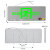 安全出口201不锈钢薄款指示牌通道消防应急疏散出口led标志 调节伸缩杆25-50黑/白色可选含螺