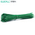 伊莱科（ELECALL）自锁式尼龙扎带加宽加厚束线理 线带捆扎绑带 电线整理大号强力加强塑料扎线 A级 ELEL-A5 绿色 400mm长（100根/包）2包