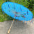 贝意品跳舞专用伞拍照雨伞七彩油纸伞儿童跳舞专用伞广场中国风拍照 蓝色 82cm流苏伞
