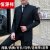 恒源祥西服套装男新中式青年中国风中山装夹克休闲外套西装男士搭配一套 619黑色两件套(西服+西裤) M 85-XL斤内