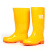 3531高筒黄色雨鞋防水防滑雨靴男款牛筋厚底水鞋劳保胶鞋防滑套鞋 黄色男高筒[高38厘米]牛筋雨鞋 42