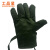 工品星GPX-YMST五指款加厚保暖防寒手套羊毛手套劳保手套军绿色均码 1双装 