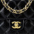 香奈儿（Chanel）手提包女包法棍包单肩斜挎包23S金扣菱格纹手柄链条包奢饰品潮牌 黑色