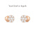 梵克雅宝（Van Cleef & Arpels）Fleurette系列 18K玫瑰金钻石耳钉 玫瑰金