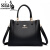 袋鼠（KANGAROO）品牌真皮包包女2024新款欧美时尚轻奢手提包中年女士包 黑色 黑色