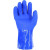 915浸塑浸胶橡胶手套防滑加厚耐油耐酸碱 劳保手套 915蓝色（3双） 均码