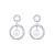 MYM足银法式珍珠耳钉女新款复古花环耳坠耳环（520情人节生日礼物） 美礼盒装