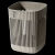 家用垃圾桶镂空创意客厅卧室厨房卫生间ins风办公室废纸篓简约风 镂空白色3卷抽绳垃圾袋
