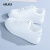 AGLKE品牌小白鞋女2024年春季新款厚底增高休闲鞋女百搭韩版跑步板鞋 白色皮面 35