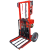 液压车电动老虎车仓库可携式升降堆高机小型装卸搬运车堆高手推车 升高1.5米款