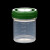 RICH LAB 塑料标本容器/尿杯/采集杯 福尔马林杯 PP密封储物直口瓶子样品杯 60ml