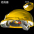 LISM带双风扇子工地内置太阳能空调帽可充电头盔空调制冷 双风扇+蓝牙+太阳能+空调黄色