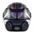 KABUTO日本OGK空气刀5代6代摩托车头盔男女全盔机车四季轻量摩旅夏季 空6 精灵 黑白紫（双D扣） XL