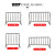 304不锈钢铁马护栏移动施工隔离栏定制地铁商场活动安全防护围栏 304（32/19管）1*1.5米