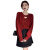 梵佳诺本命年衣服女年轻款毛衣镂空秋冬季新款新年过年龙年针织衫上  40 红色 40/45kg/s