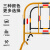保罗岚芝 铁马护栏镀锌管临时施工围栏市政隔离栏道路移动安全防护铁马栏杆 黄黑1.5米*1米