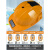 盛世浩瀚2023新款工地安帽太阳能双充电多功能智能空调制冷内置风扇头盔 【ABS12级防爆】双风扇+蓝牙-黄色