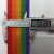 定制适用七彩虹织带编织带运动手工diy自制攀爬架室内婴儿童行李绑箱材料 五色彩虹带2.0CM 1.1mm厚 100米