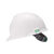 梅思安PE豪华型有孔安全帽一指键帽衬针织吸汗带E型下颏带白色 1顶