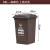 户外垃圾桶大号容量工业分类厨余室外带盖商用大型环卫箱干湿挂车 50L加厚：咖啡湿垃圾