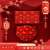泓工达龙年新年本命年一次性儿童防护过年口罩红色春节创意2024喜庆 红色我爱你中国平面款独立包装 10只独立包装