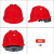 尚琛安全帽男工地领导ABS国标定制logo印字工程电工白色头盔夏季 YDV红色V型不带孔旋钮帽衬