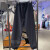 阿迪达斯 （adidas）三叶草运动裤男裤2024夏季新款健身透气舒适休闲裤收口长裤 IP1040黑色 XS