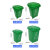 北巡北巡30L50升塑料垃圾桶带万向轮 乡镇四分类垃圾桶家用街道方形垃圾箱 红色 30L带轮（4个万向轮）