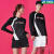 精选2024y毛球服女长袖运动套装卫衣透工作服定制团购比赛服 XL Y5022女上衣