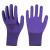 LZJV手套劳保耐磨防滑工作胶皮薄女小号工地干活男劳动橡胶 鼎升409紫色（12双） M