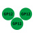 创硕 定制GP12环保标签不干胶 TE-22G 直径22mm/贴 绿底黑字 30000贴/份 （销售单位：份）