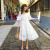 西子美丽心情夏新款中长白色复古裙子超仙蕾丝连衣裙泰国普吉岛沙滩裙海边度假 白色  XZ19A1914 S
