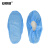 安赛瑞 一次性鞋套 加厚带底 实验室防尘脚套 蓝 无纺布款 1只 3G00520