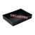 方盘黑色物料盒零件工具元件盒塑料周转箱塑胶托盘浅盘胶盘 8号-带卡槽外尺寸: 228*168*38m