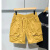 曼迪尚港风工装短裤男士夏季休闲裤2024新款潮牌青年沙滩裤大口袋五分裤 绿色 XL