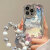 富典油画月亮花朵手机壳适用于苹果15/13/12/11华为mate60/nova9Pro荣耀90全包OPPO小米VIVO防摔电镀 电镀-DDQBW5085+S05手链 OPPO-R17