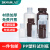 PP塑料试剂瓶聚丙烯塑料瓶大广小口化学样品瓶耐高温白棕色采样瓶 广口 1000m 透明8个
