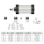 瀚时恒业 标准气缸大全大推力配件大全SC50/63x150-75-200-250-600-800-100 套装SC50-300不含气管 