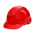 吉象 安全帽 三筋小沿ABS 新国标 建筑工程电力施工业头盔 耐刺穿抗冲击 H-1型 红色