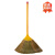 慧家务（Huijiawu）八钉芒草扫把 手工编织凤尾实木杆传统老式庭院扫帚 HJ02.2 草笤帚 1个装