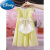 迪士尼女童无袖背心裙夏装2024新款儿童公主裙小女孩柠檬黄纯色连衣裙夏 柠檬黄 130cm
