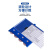 仓库标识牌货架磁性标签牌分类材料卡物料卡库位卡物资计数牌卡套 强磁蓝色7X3厘米 含标签纸