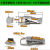 御舵不锈钢箱扣搭扣航空箱锁扣工具箱搭扣箱包挂锁卡扣卡锁弹簧鸭嘴扣 小号/带锁孔304不锈钢